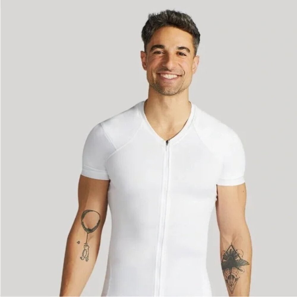 Tommie Copper Men's Short Sleeve Full Back Support Shirt - 2XL